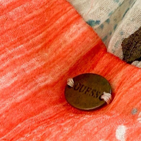 GUESS Multicolor Tiered Ruffle Mini Skirt Size M Boho Kidcore Festival Y2K Rave - Picture 3 of 5